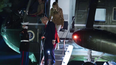  US President Trump and Melania’s chopper  forced to marque   exigency  landing; what White House said