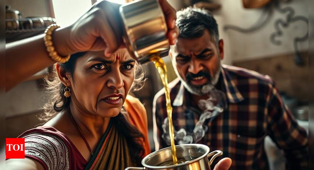 Tamil Nadu: Woman pours boiling oil on husband over job dispute