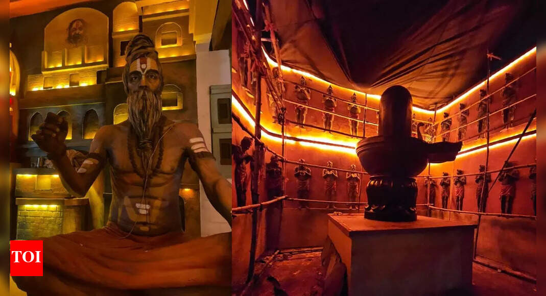 Durga Puja pandal recreates grandeur of Kumbh Mela in Kolkata