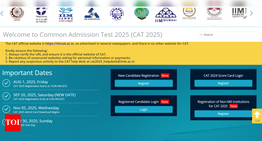 IIM CAT registration window 2025 to be closed tomorrow: Check direct link to apply here