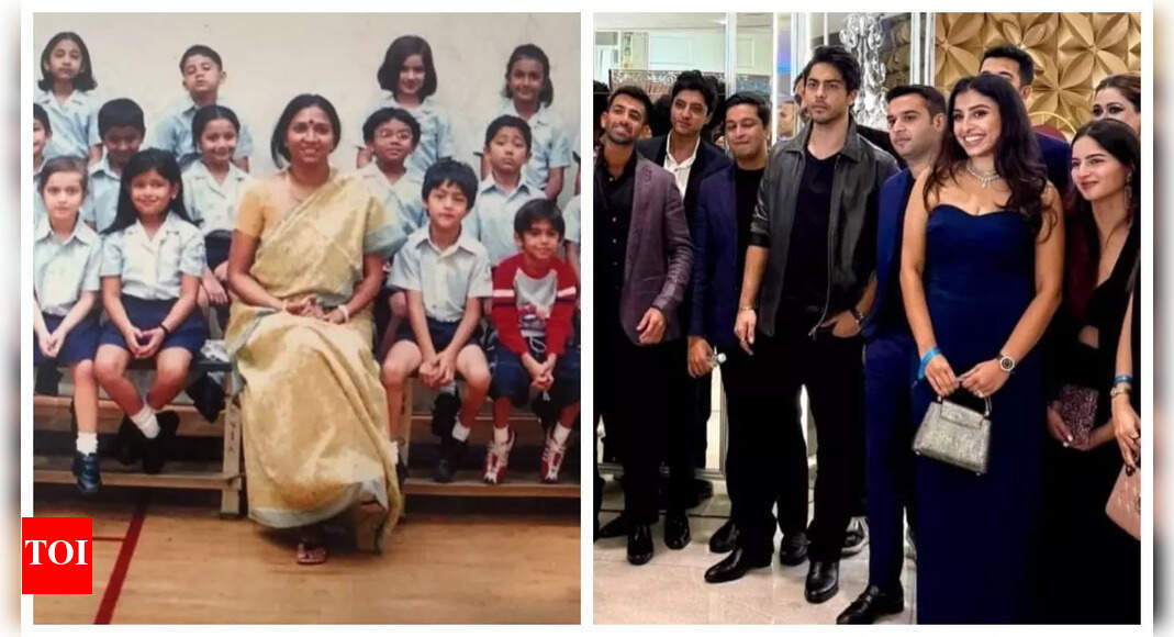 Aryan Khan wins hearts; Debutant director invited school friends to 'The Ba***ds of Bollywood' premiere, recreates class photo