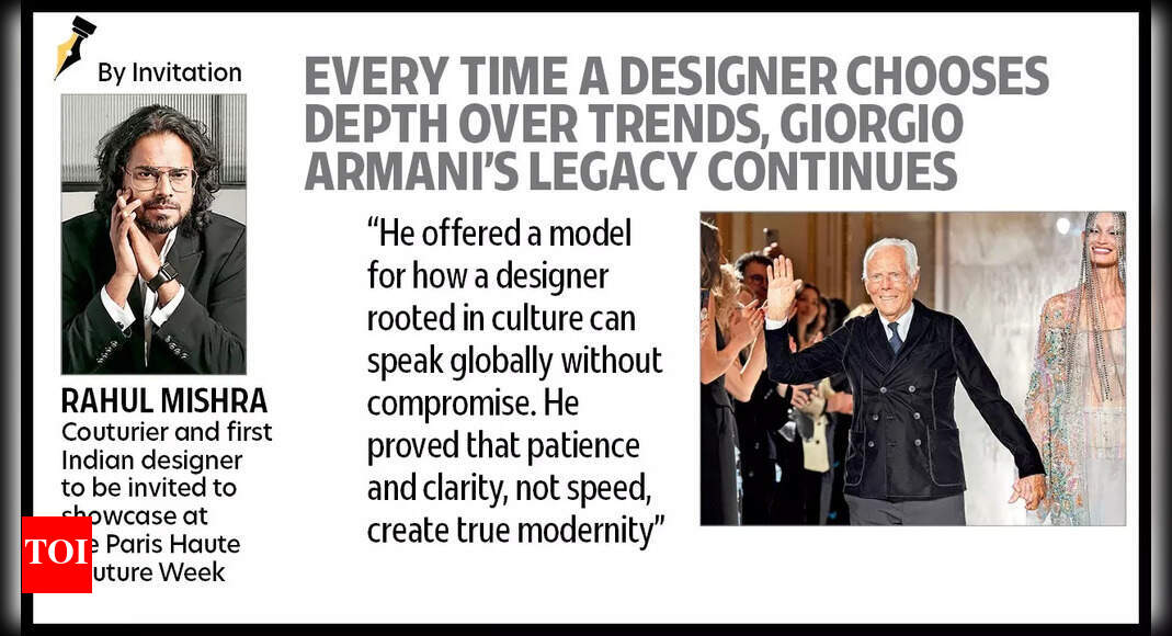 #ByInvitation: 'Every time a designer chooses depth over trends, Giorgio Armani, legacy continues'