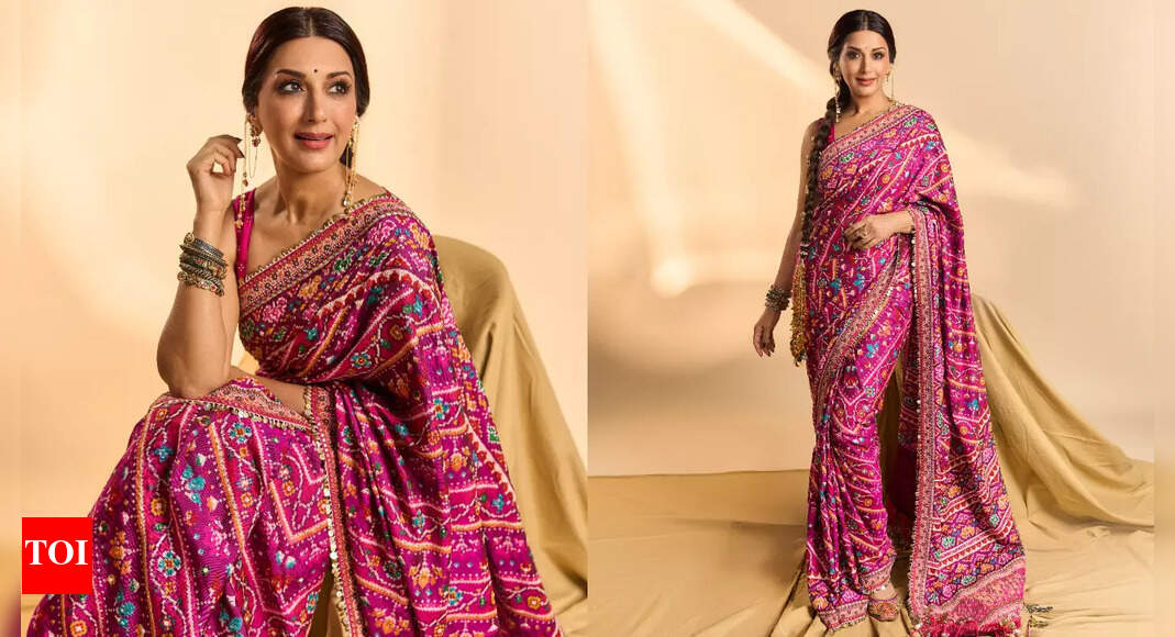 Heritage meets glam: Sonali Bendre’s Patan Patola saree is nothing less than a masterpiece