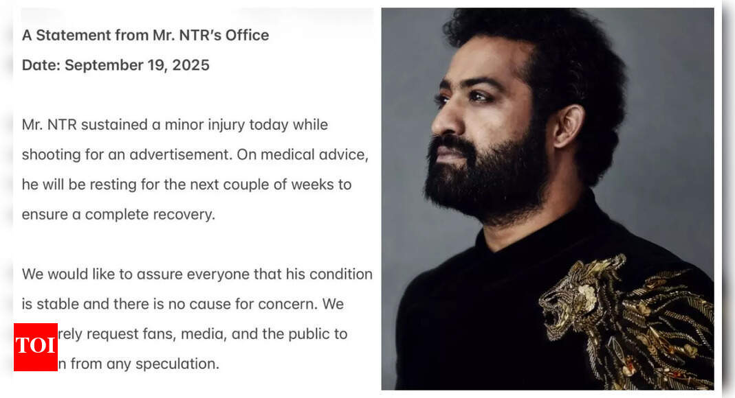 Jr NTR injured: 'WAR 2' actor hurt during shoot; advised 'couple weeks rest'