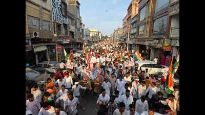 Farmers protest in Bhilwara, demand crop compensation