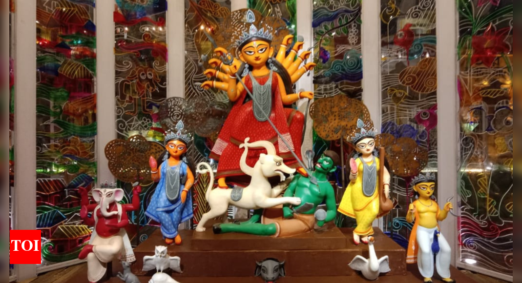 North Kolkata Durga Puja: Century-old celebration pays tribute to writer Leela Majumdar