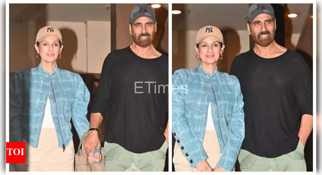 Jolly LLB 3 star Akshay Kumar steps out in style with wife Twinkle Khanna for a movie night - See photos