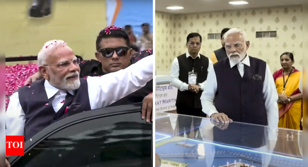‘Samudra se Samriddhi’: PM Modi holds roadshow in Gujarat; to inaugurate projects worth Rs 34,200 crore
