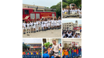 Students honour firefighters and police officers for selfless service