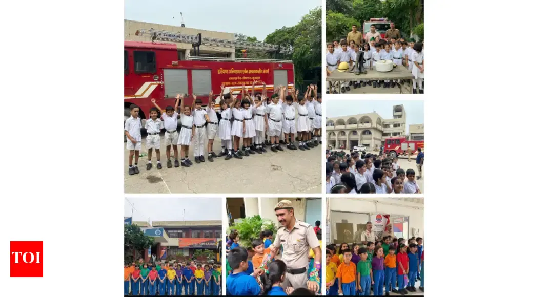 Students honour firefighters and police officers for selfless service