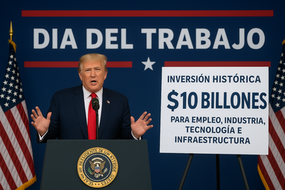 Trump anuncia una inversión histórica de 10 billones para los trabajadores estadounidenses: ¿qué significa realmente?