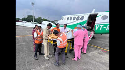 Truck accident victim airlifted to Mum for specialised surgery