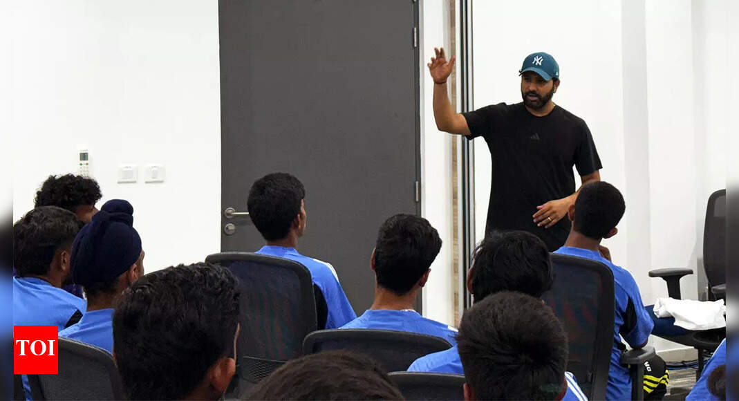 Rohit Sharma inspires India's U19 players in special session at BCCI Centre of Excellence