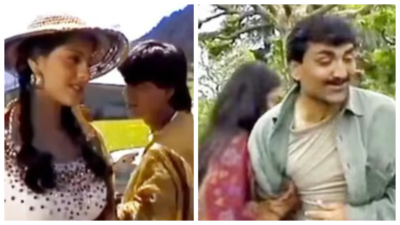  Shah Rukh Khan, Kajol play around, Aditya Chopra makes rare appearance