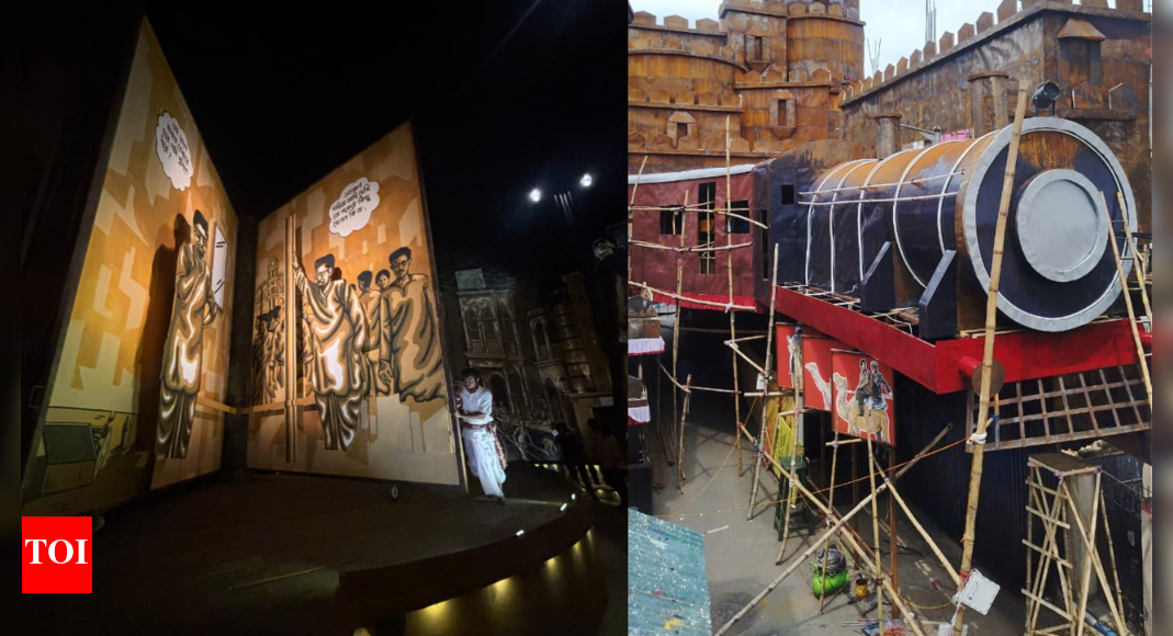 Feluda & Byomkesh bring detective magic to pandals in Kolkata