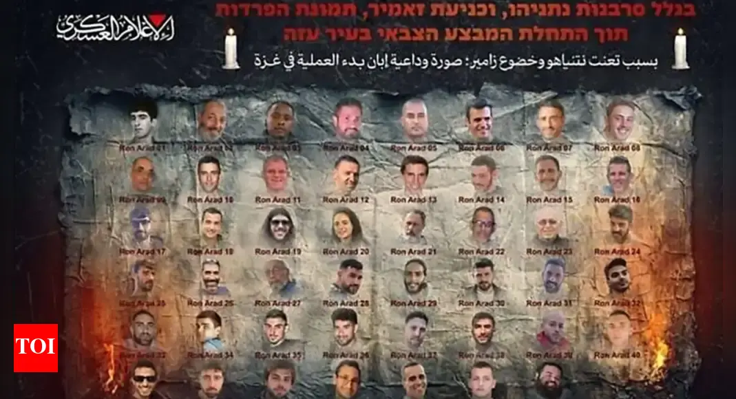 <div>Gaza war: Hamas releases 'farewell images' of 48 remaining captives; issues chilling message</div>