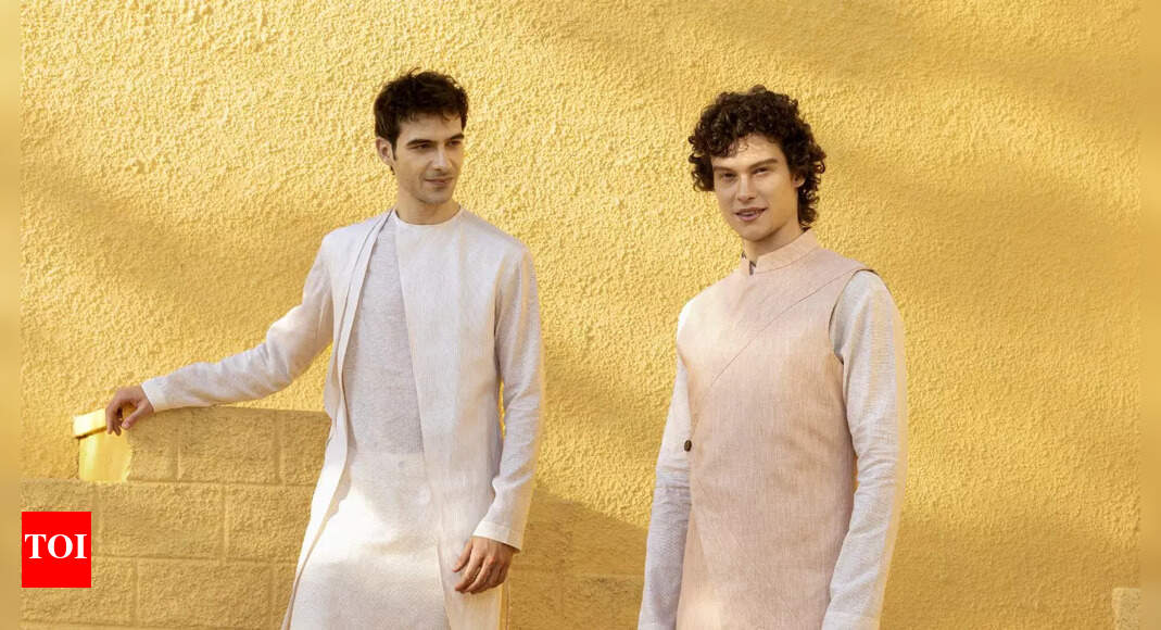 How can men elevate their Navratri style with fusion fashion?