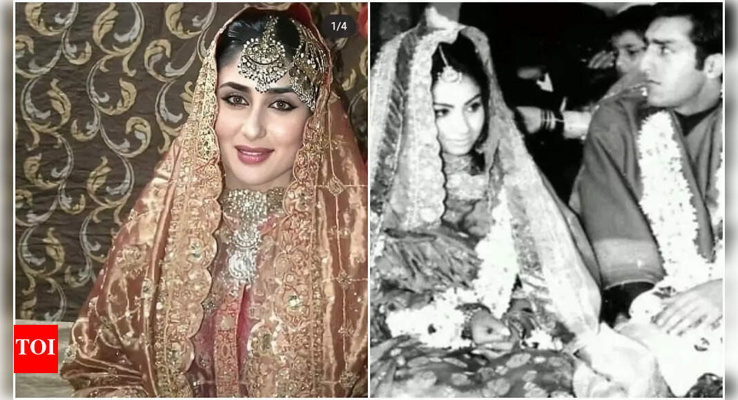Birthday special: When Kareena Kapoor and Sharmila Tagore shared the same iconic bridal outfit at their weddings - See Pics