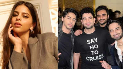 Suhana Khan REACTS to Samay Raina’s ‘cruise’ T-shirt PIC; comments on post featuring Aryan Khan and cousin Arjun Chhiba