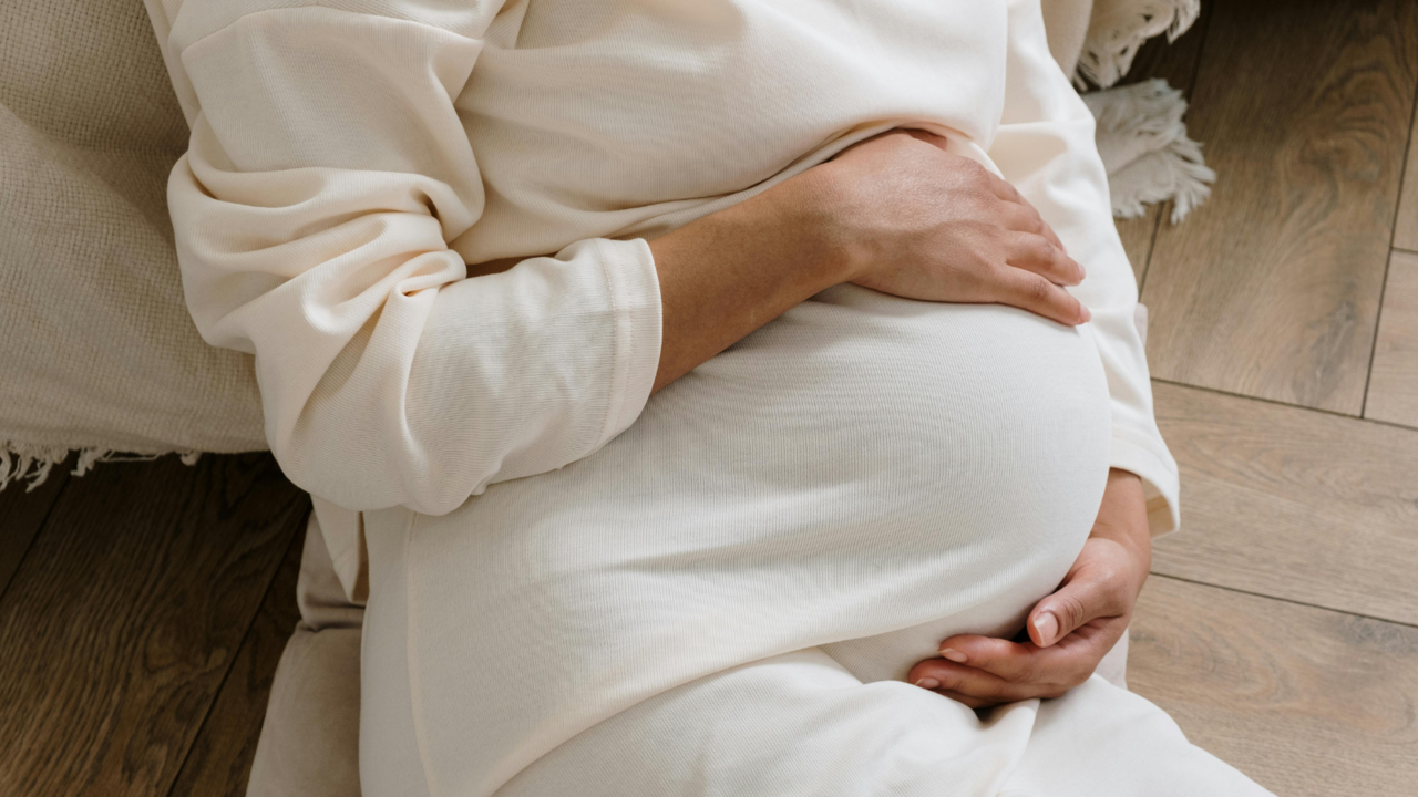 Her silhouette against the sky