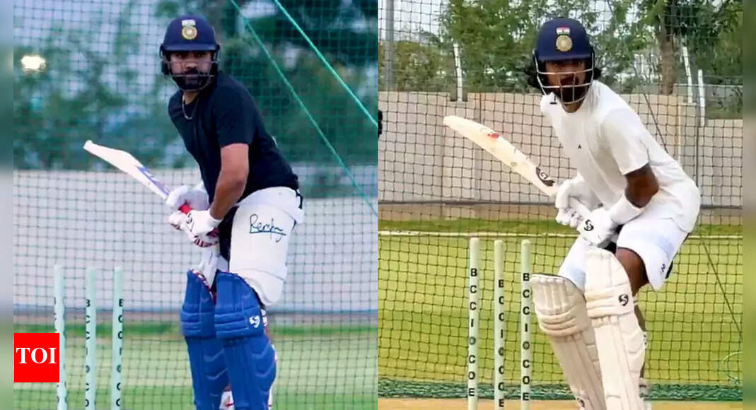 Rohit Sharma trains with KL Rahul, shows fierce hitting ahead of Australia ODIs