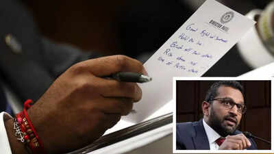 'Rise above...': Kash Patel's handwritten notes of 'affirmations', 'Om' bracelet viral