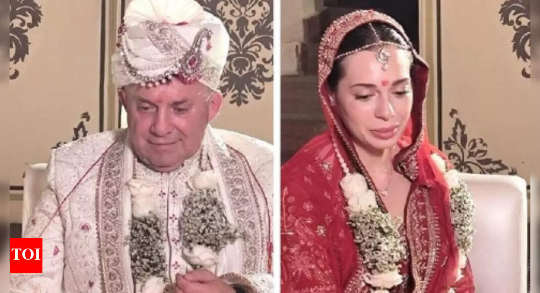 A 72-year-old Ukrainian man and his 27-year-old partner marry in Jodhpur with Hindu rituals