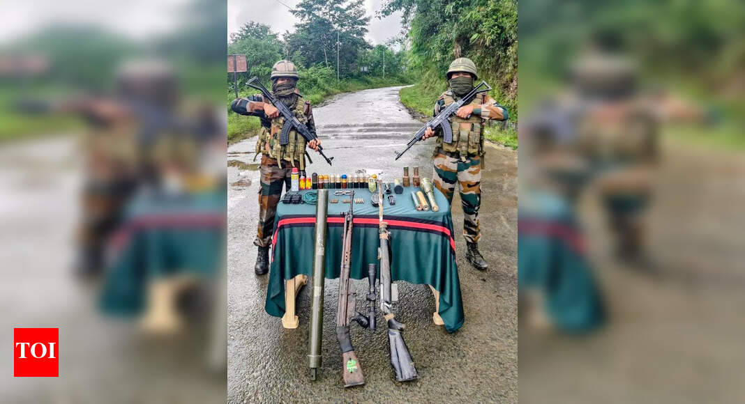 Assam Rifles seize arms, ammo from Mizoram forest