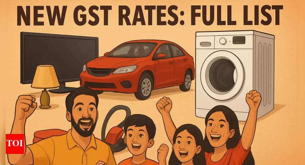 New GST rates take effect today: Full list of items with updated GST rates; what is cheaper & dearer after GST rate changes? Check now!