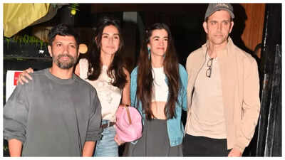 FarhanAkhtar-Shibani Dandekar, Hrithik Roshan-Saba Azad spotted on double date; reignite 'Zindagi Na Milegi Dobara 2' buzz