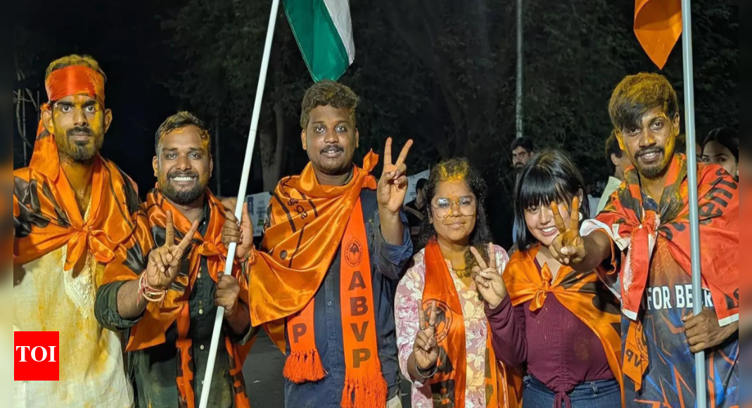 After 7 years, ABVP sweeps Hyderabad Central University elections