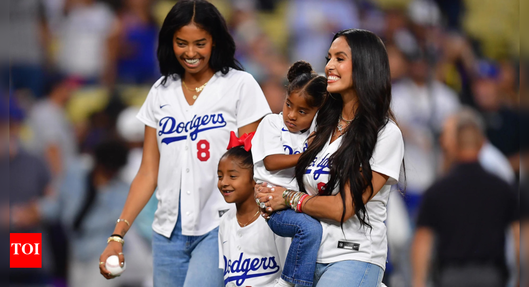 Vanessa Bryant shares heart-warming moments featuring her daughters during a Los Angeles Dodgers game
