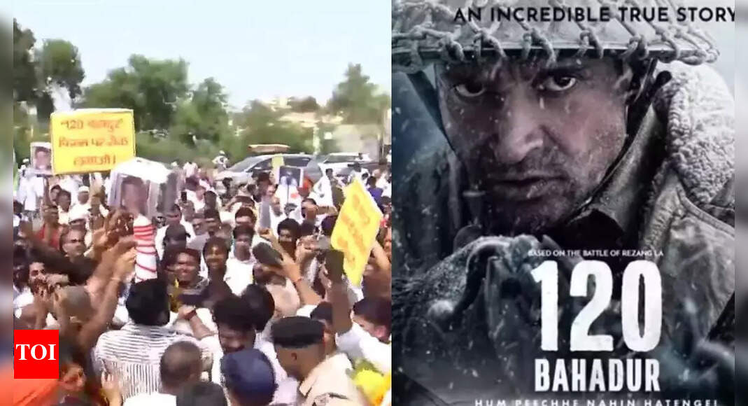 'Change it to 120 Veer Ahir': Yadav community protests against title of Farhan Akhtar’s film '120 Bahadur' in Gurgaon