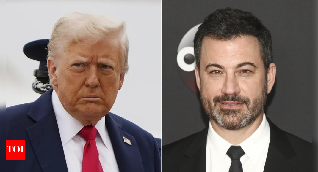 <div>'No talent, no ratings': Trump throws shade at Jimmy Kimmel show at Kirk's memorial - watch</div>