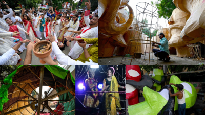 Demons fall, goddesses rise Delhi livens up: Two festivals, one spirit