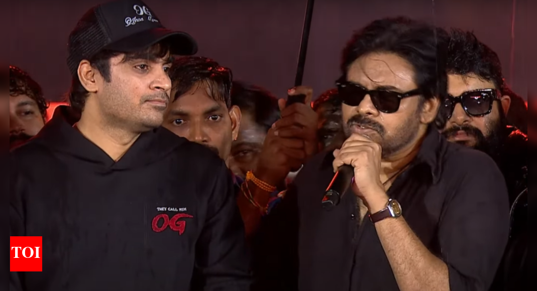 'They Call Him OG' pre-release event: Pawan Kalyan praises director Sujeeth; says, 'he is not an ordinary fan'