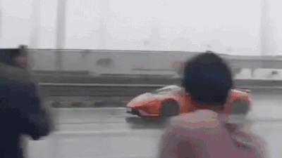  Speeding Lamborghini crashes into Coastal Road divider successful  Mumbai