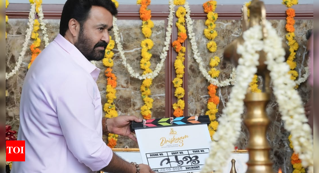 'Drishyam 3' shooting begins: Mohanlal shares picture from pooja ceremony; says, 'Bringing Georgekutty's world alive once again'