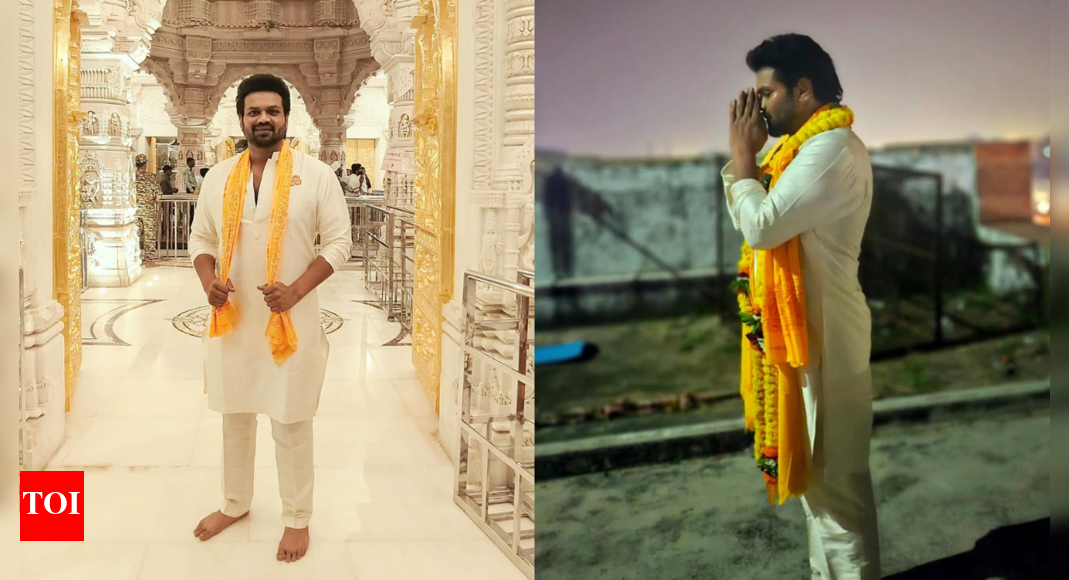 'Mirai' success tour: Manchu Manoj visits Ayodhya as the first stop; calls it a 'childhood dream'