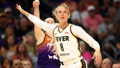 That's big time right there”- Sophie Cunningham turns emotional after Indiana Fever's playoff victory against Las Vegas Aces | NBA News - The Times of India