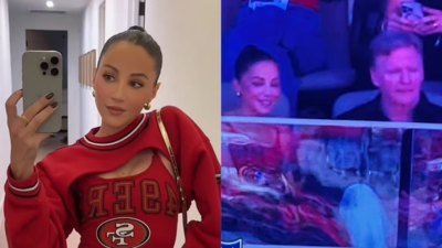 Kay Adams takes spotlight from 49ers win after revealing viral designer look with Roger Goodell next to her