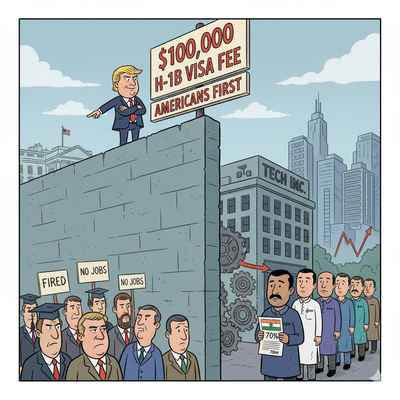 $100,000 por la H-1B: “Trabajadores estadounidenses reemplazados por mano de obra extranjera más barata” – Cómo justificó EE. UU. la medida de la visa