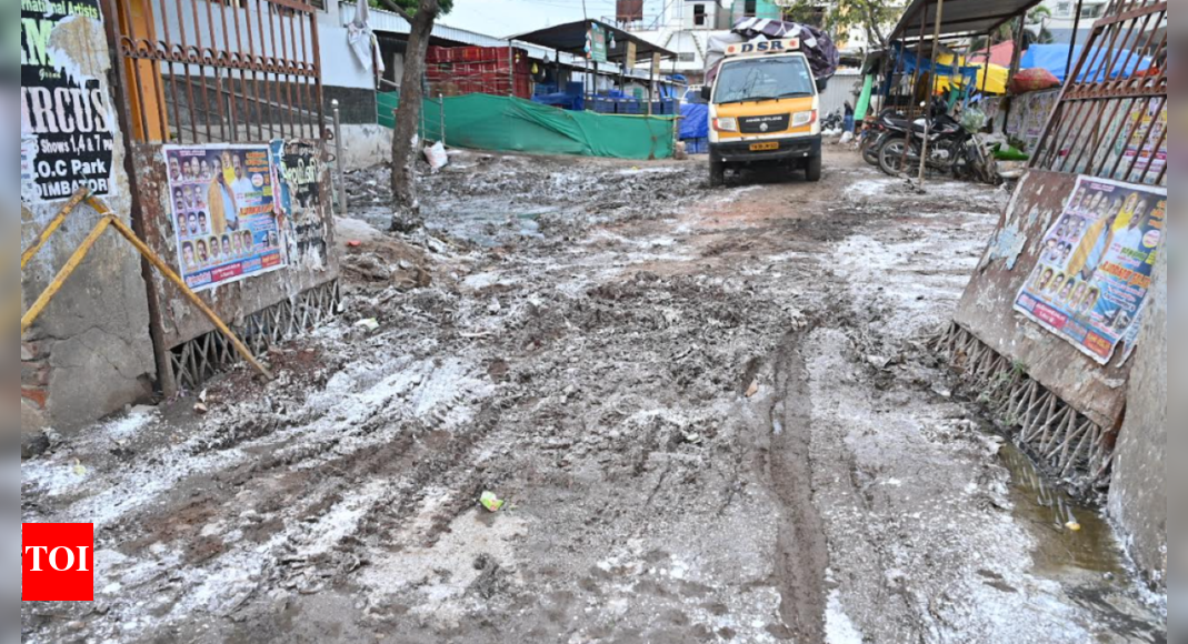 Drain water enters Coimbatore’s Anna Market