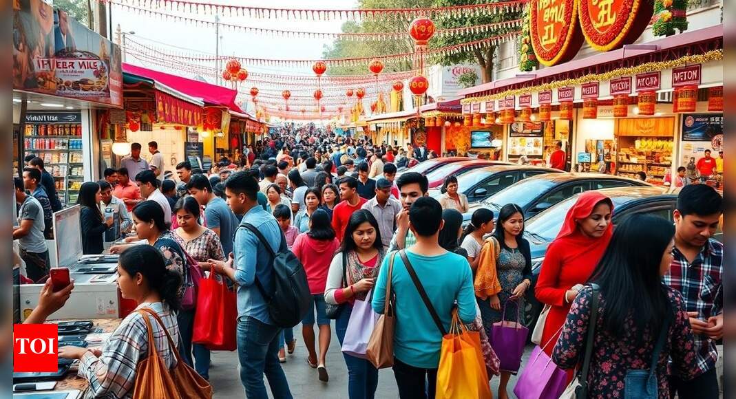 Lower GST & Navratri give mega start to festive sales – The Times of India