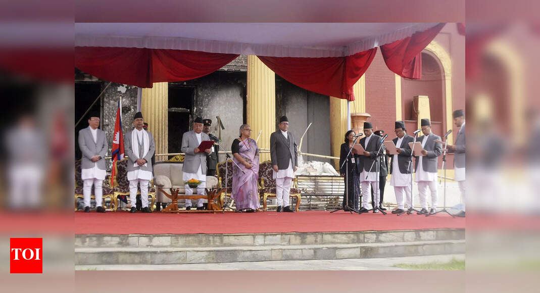 Nepal President administers oath to 4 new ministers in interim government