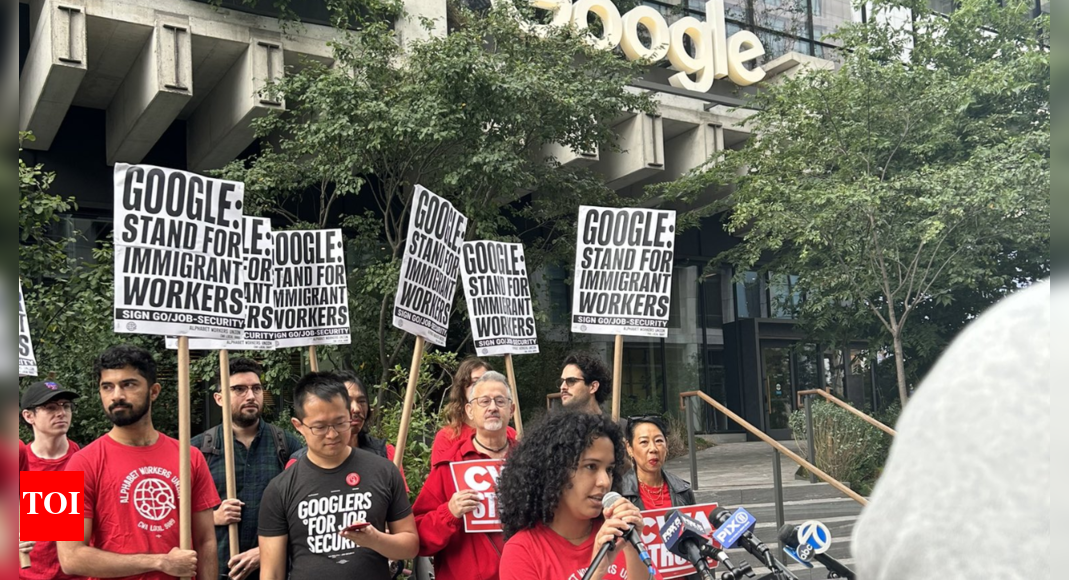 Google employees protest H-1B visa fee hike, says: One of the world's most powerful companies refuses to…