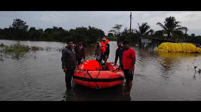 NDRF steps in to rescue residents of flood-affected areas of Solapur