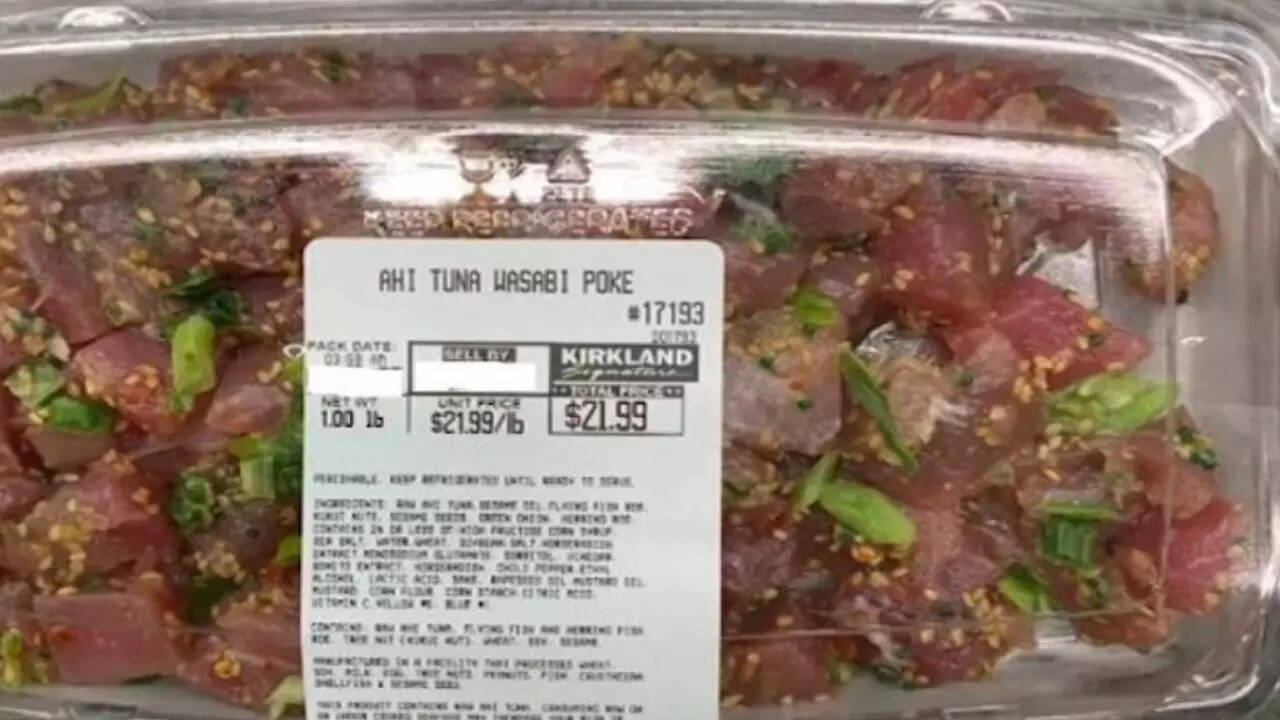 Costco recalls Kirkland Tuna Wasabi Poke in over 30 states due to potential  Listeria risk | - The Times of India