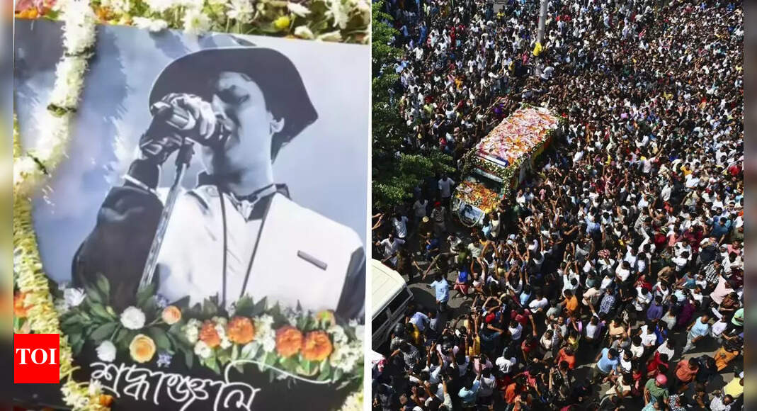 Zubeen Garg's final journey: Thousands gather to bid farewell to Assam's beloved singer