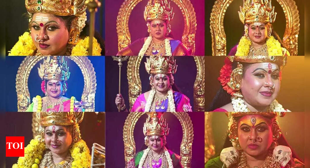 Bigg Boss Tamil fame Vichitra recreates a goddess avatar, stuns fans with 9 divine looks